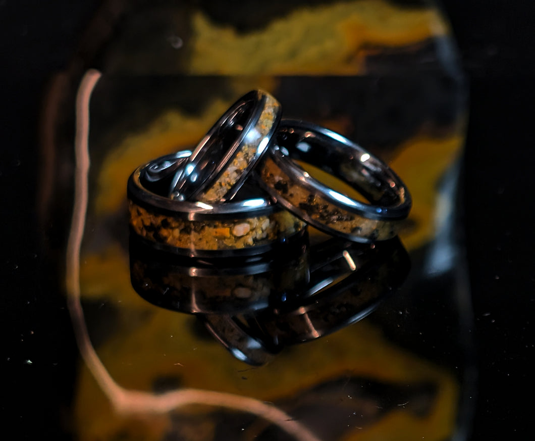 Bumblebee Jasper Tungsten Ring