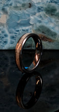 Load image into Gallery viewer, Larimar Stackable Tungsten Ring
