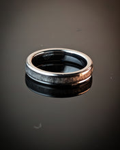 Load image into Gallery viewer, Rose Quartz Stackable Tungsten Ring
