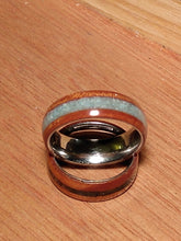 Load image into Gallery viewer, Quilted Cedar Amazonite Bentwood Ring
