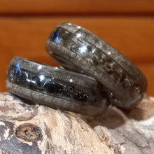 Load image into Gallery viewer, Silver Maple and Black Obsidian Ring
