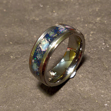 Load image into Gallery viewer, Welo Opal and Azurite Tungsten Ring
