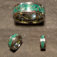 Load image into Gallery viewer, Malachite Tungsten Ring
