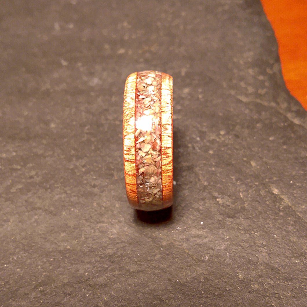 Petrified Wood Cedar Bentwood Ring