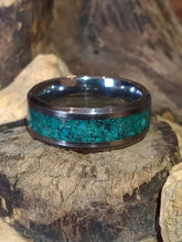 Load image into Gallery viewer, Chrysocolla Tungsten Ring
