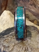 Load image into Gallery viewer, Chrysocolla Tungsten Ring
